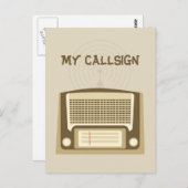 Carte Postale Radio de jambon (Devant / Derrière)