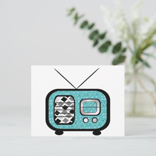 Carte Postale Radio rétro (Debout devant)