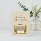 Carte Postale radio vintage (Debout devant)