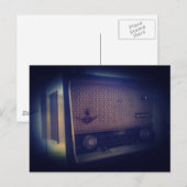 Carte Postale Radio vintage (Devant / Derrière)