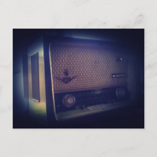 Carte Postale Radio vintage (Devant)