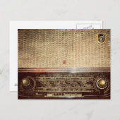 Carte Postale radio vintage (Devant / Derrière)