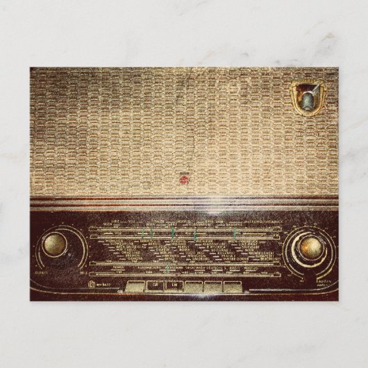 Carte Postale radio vintage (Devant)