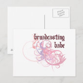 Carte Postale Radiodiffusion Babe (Devant / Derrière)