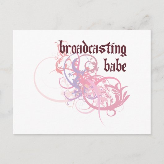 Carte Postale Radiodiffusion Babe (Devant)