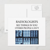 Carte Postale Radiologie RADIOLOGisT (Devant / Derrière)