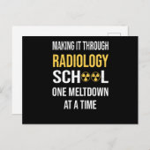 Carte Postale Radiologiste étudiant en technicien en santé radio (Devant / Derrière)