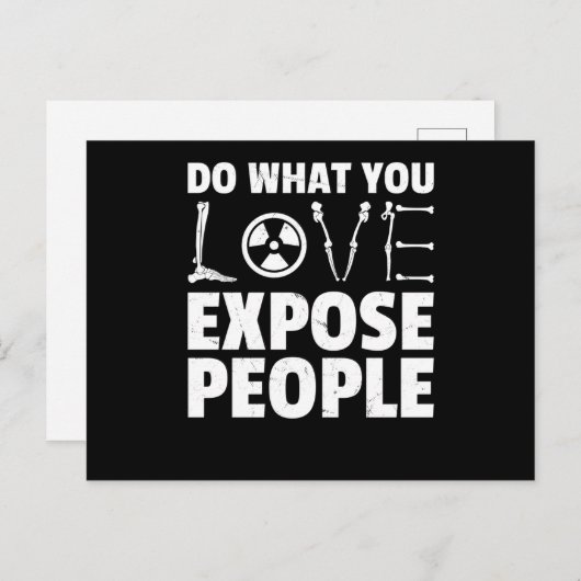 Carte Postale Radiologue Funny Xray (Devant / Derrière)