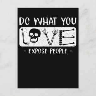 Carte Postale Radiologue Humor Skeleton Xray Radiology