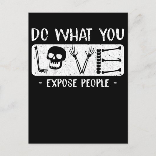 Carte Postale Radiologue Humour Squelette Radiologie Xray (Devant)