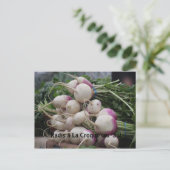 Carte Postale Radis avec sel et beurre (Debout devant)