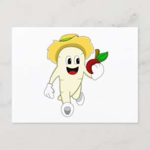 Carte Postale Radis en fermier avec des fruits