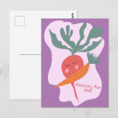 Carte Postale Radis et Carotte Bon rétablissement (Devant / Derrière)