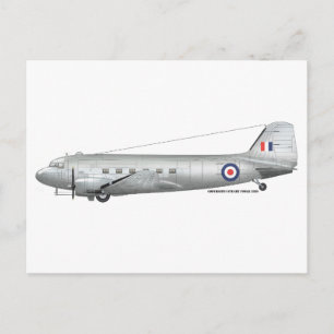 Carte Postale RAF DC3 Dakota pendant le transport aérien de Berl
