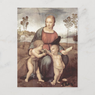 Carte Postale Raffael Madonna mit dem Stieglitz, Szene : Maria m