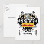 Carte Postale Rafferty Family Crest (Devant / Derrière)
