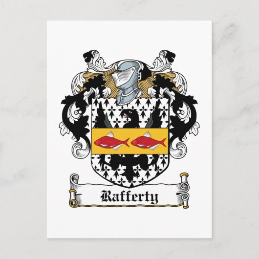 Carte Postale Rafferty Family Crest (Devant)