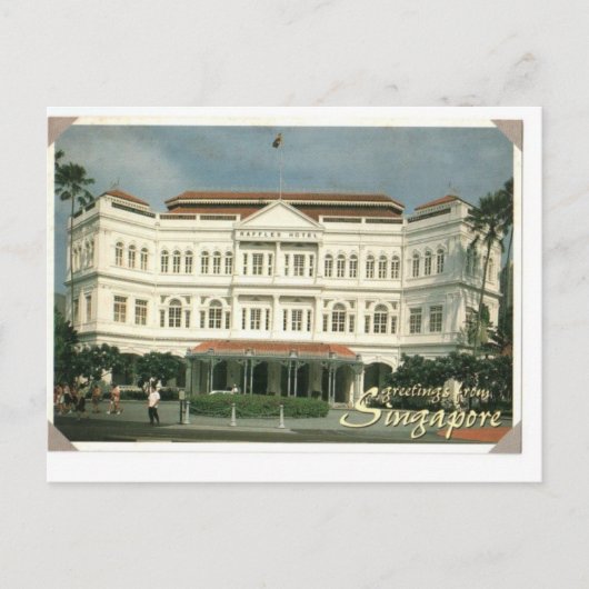 Carte Postale Raffles Hotel singapore (Devant)