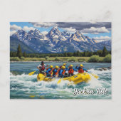 Carte Postale Rafting à Jackson Hole Wyoming (Devant)