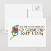 Carte Postale Rafting créé par Dieu (Devant / Derrière)