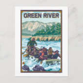 Carte Postale Rafting en eau blanche - Green River, Washington (Devant)