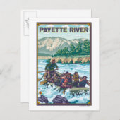 Carte Postale Rafting en eau blanche - rivière Payette, Idaho (Devant / Derrière)