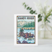 Carte Postale Rafting en eau blanche - Sandy River, Oregon (Debout devant)