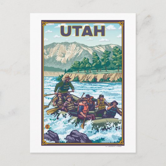Carte Postale Rafting fluvial Utah (Devant)