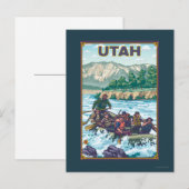 Carte Postale Rafting fluvial Utah (Devant / Derrière)