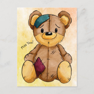 Carte postale Rag Doll Bear Miss You