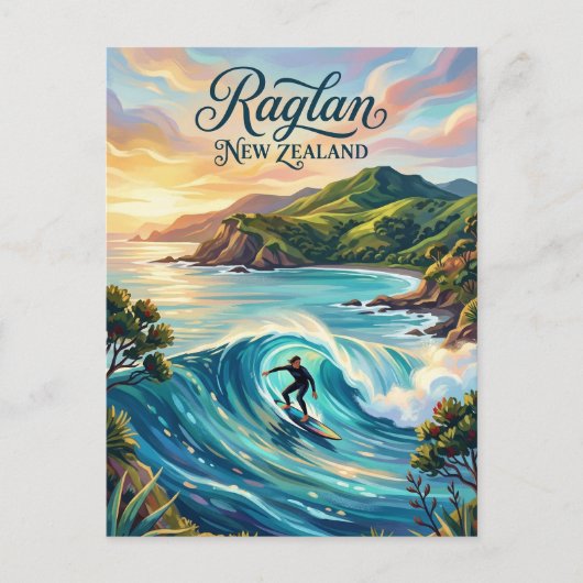 Carte Postale Raglan Nouvelle-Zélande (Devant)