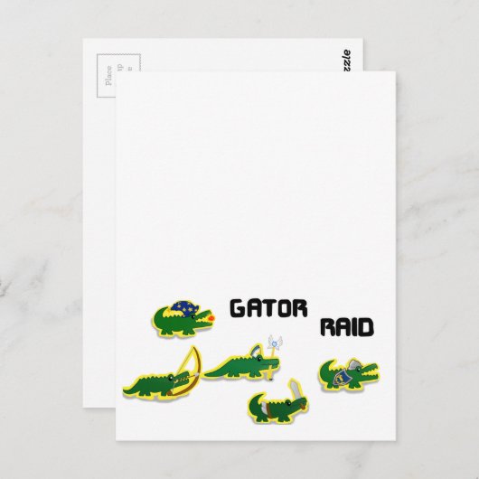 Carte Postale Raid Gator (Devant / Derrière)