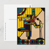 Carte Postale "Raid I Blues" de Ruchell Alexander (Devant / Derrière)