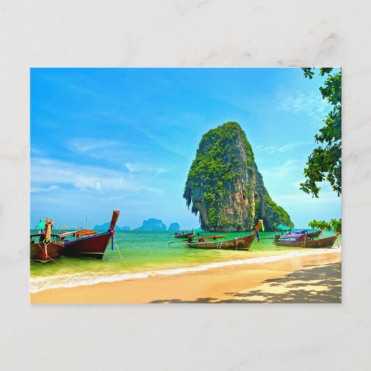 Carte Postale Railay Beach Thaïlande (Devant)