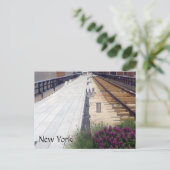 Carte Postale rails haute ligne (Debout devant)