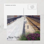 Carte Postale rails haute ligne (Devant / Derrière)