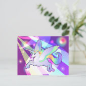 Carte Postale Rainbow Alicorn (Debout devant)