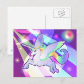 Carte Postale Rainbow Alicorn (Devant / Derrière)