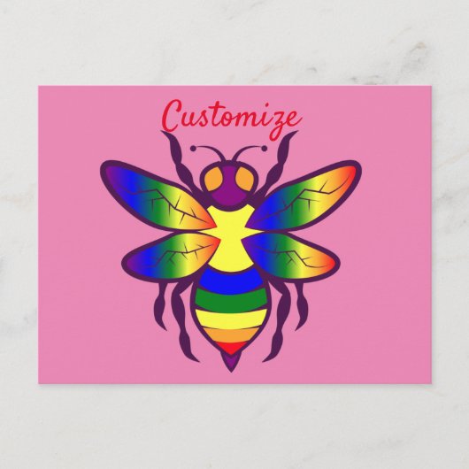Carte Postale Rainbow Bee Thunder_Cove (Devant)