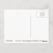 Carte Postale Rainbow Begonia flower watercolour original (Dos)