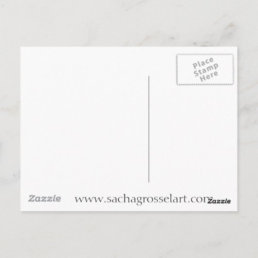 Carte Postale Rainbow Begonia flower watercolour original (Dos)