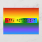 Carte Postale Rainbow Bonne retraite ! (Devant)