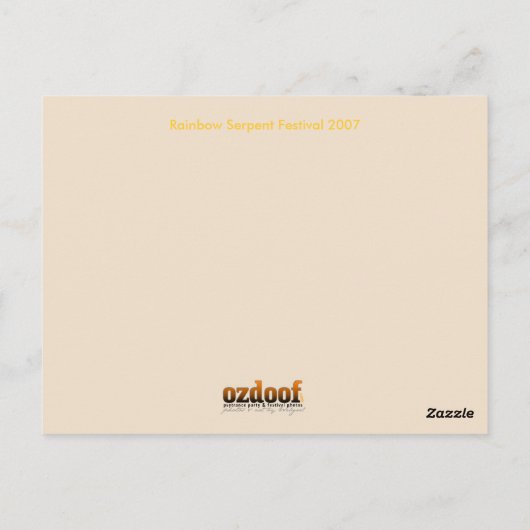 Carte postale Rainbow Boogie (Dos)