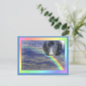Carte Postale Rainbow Bridge Poem Pet perte de la sympathie (Debout devant)