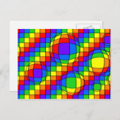 Carte postale Rainbow Bubles (Devant / Derrière)