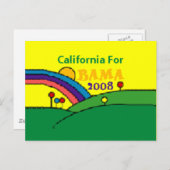 Carte postale Rainbow California (Devant / Derrière)