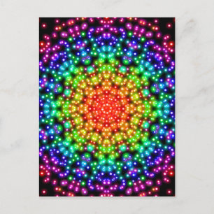 Carte Postale Rainbow Chakra Universe Postcard