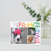 Carte postale Rainbow Christmas (Debout devant)