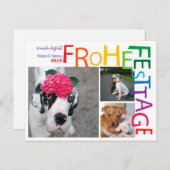 Carte postale Rainbow Christmas (Devant / Derrière)