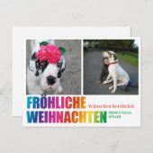 Carte postale Rainbow Christmas (Devant / Derrière)